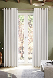 Hampshire (Blackout) Eyelet, Platinum - Ready Made Curtains